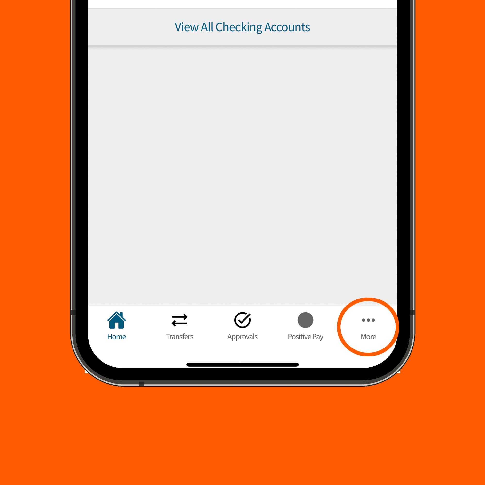 1. Access Zelle® through your MidFirst Bank Business Mobile App.