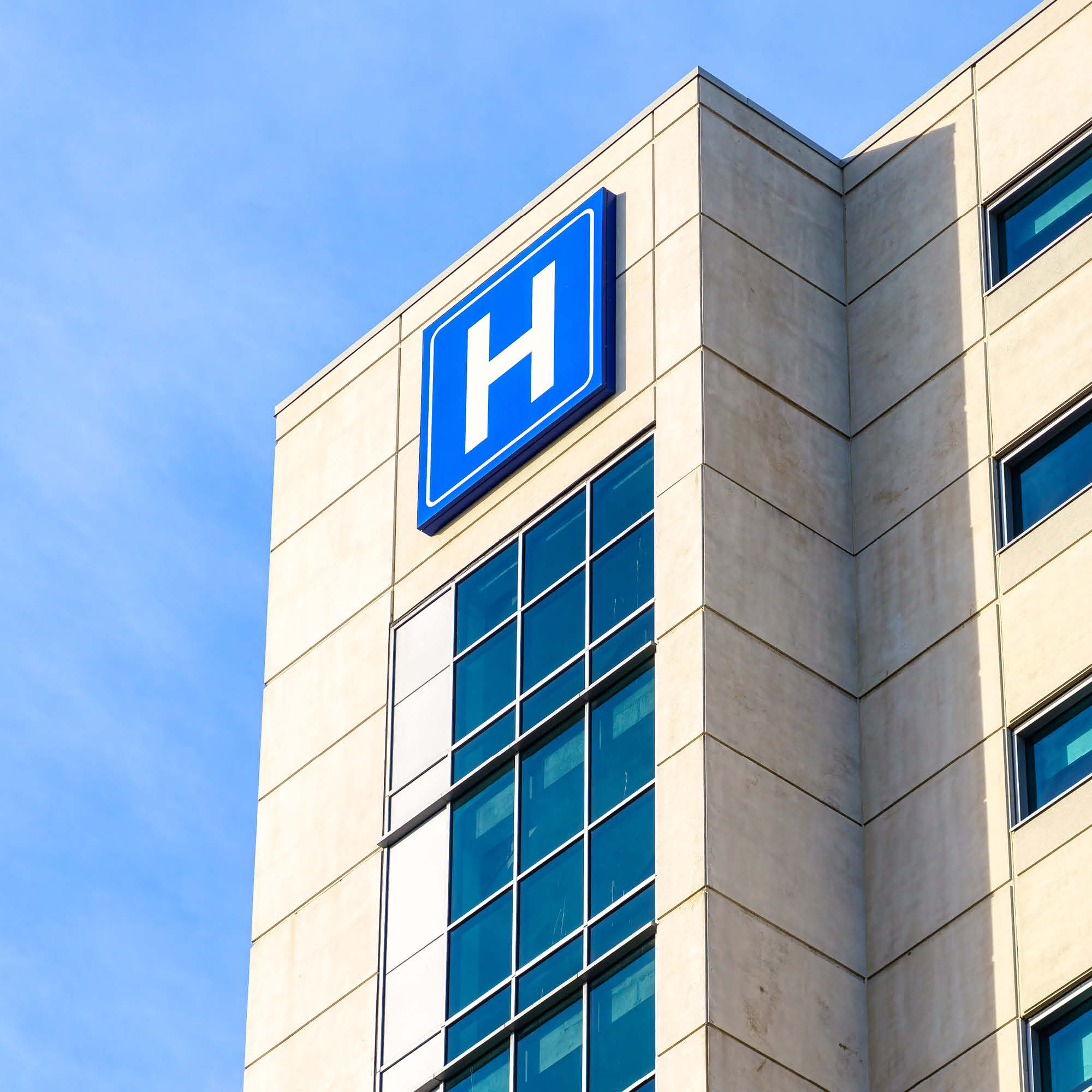 Exterior of a hospital