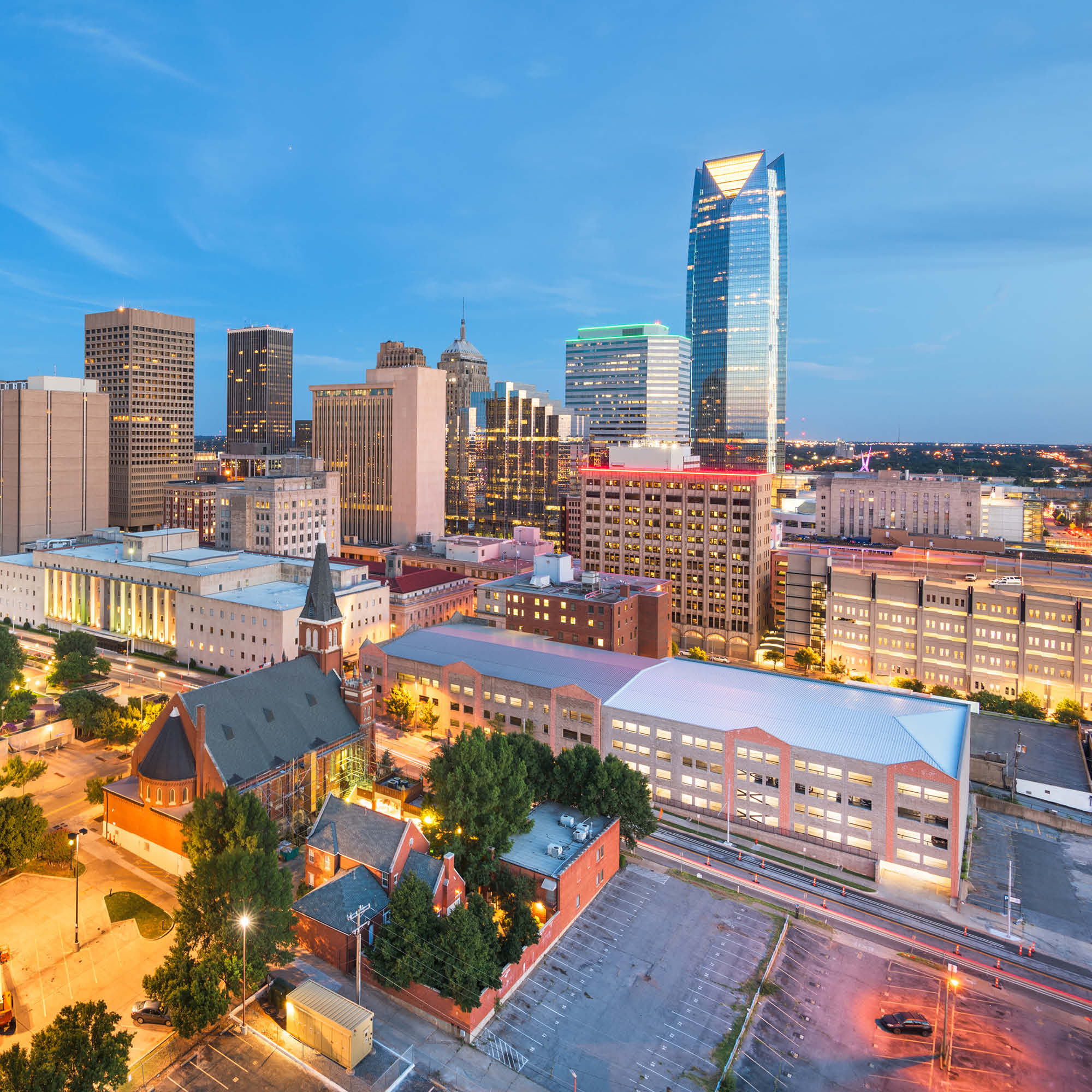 View of downtown OKC