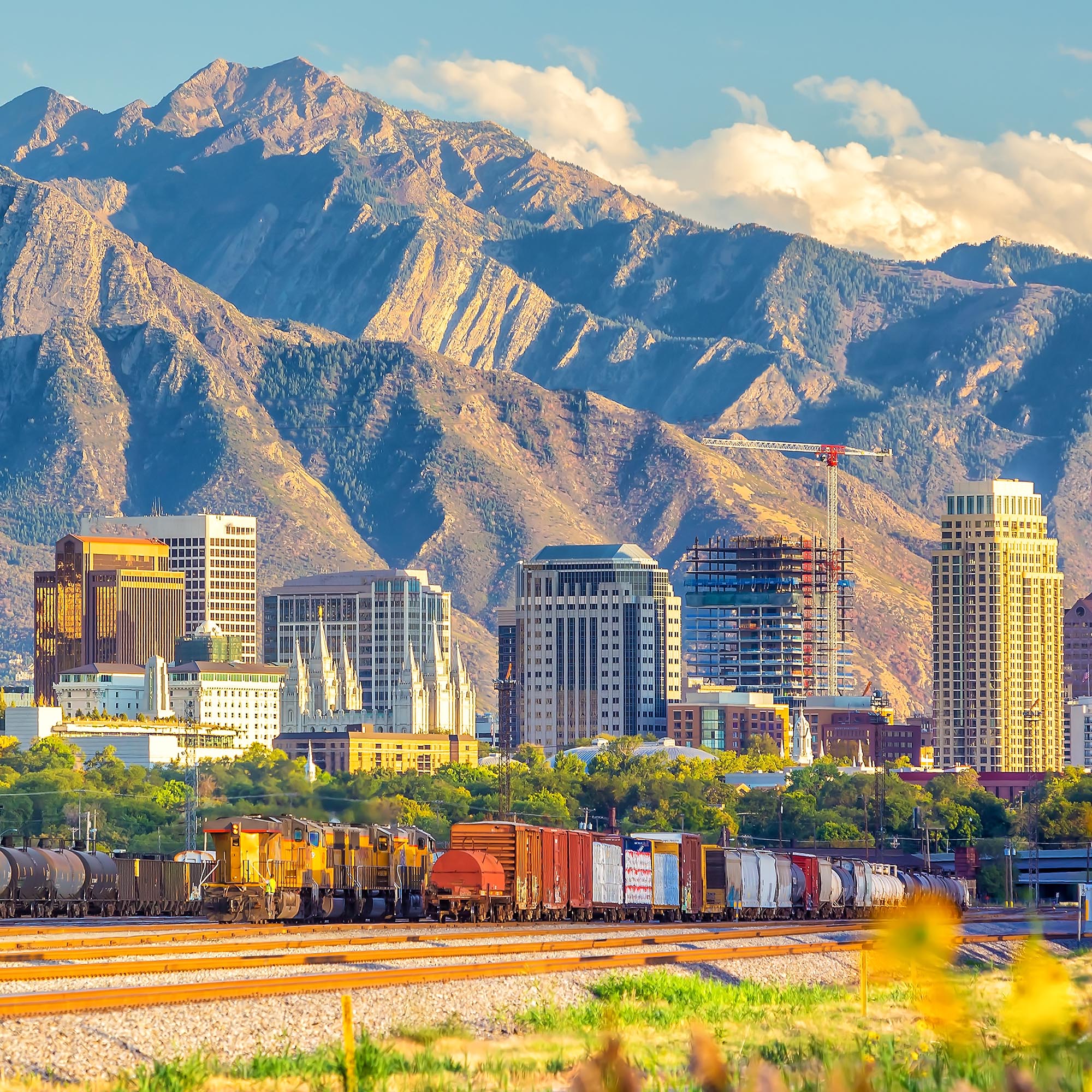 Utah downtown skyline