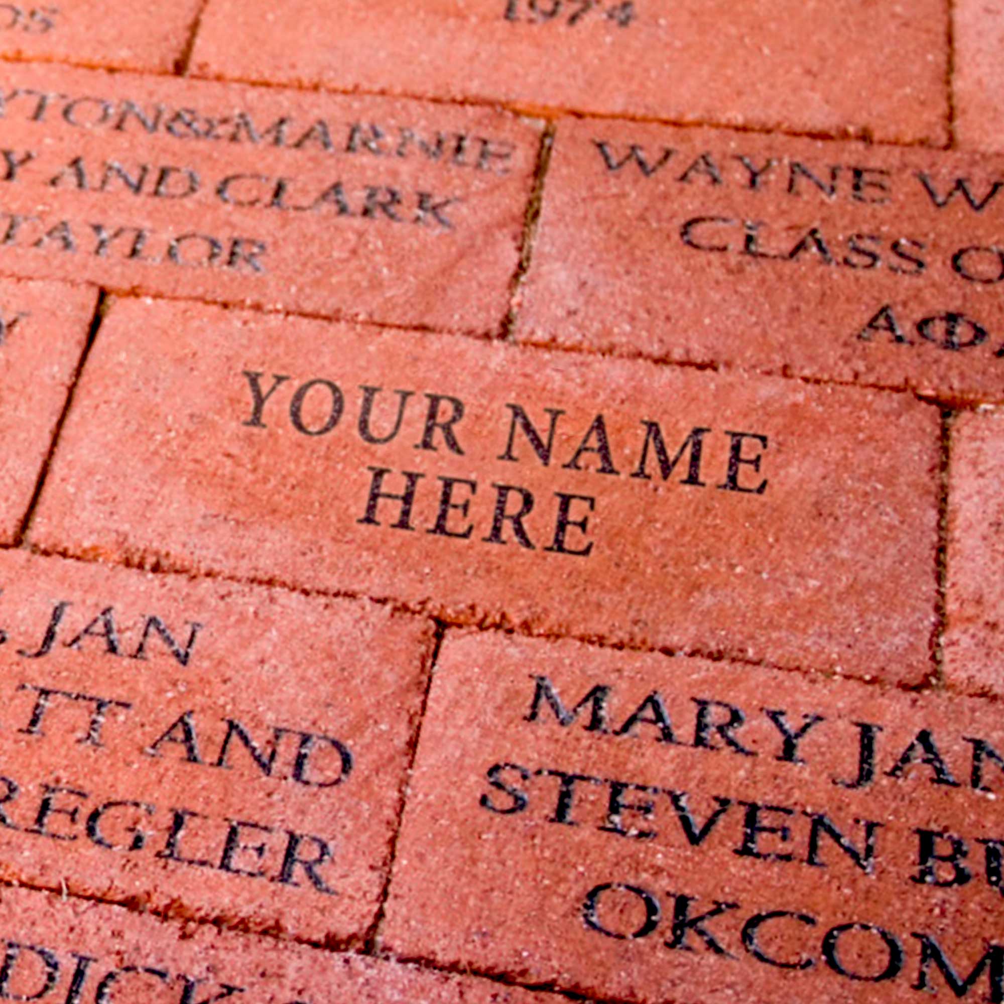 Pave the way Go Pokes! brick paver