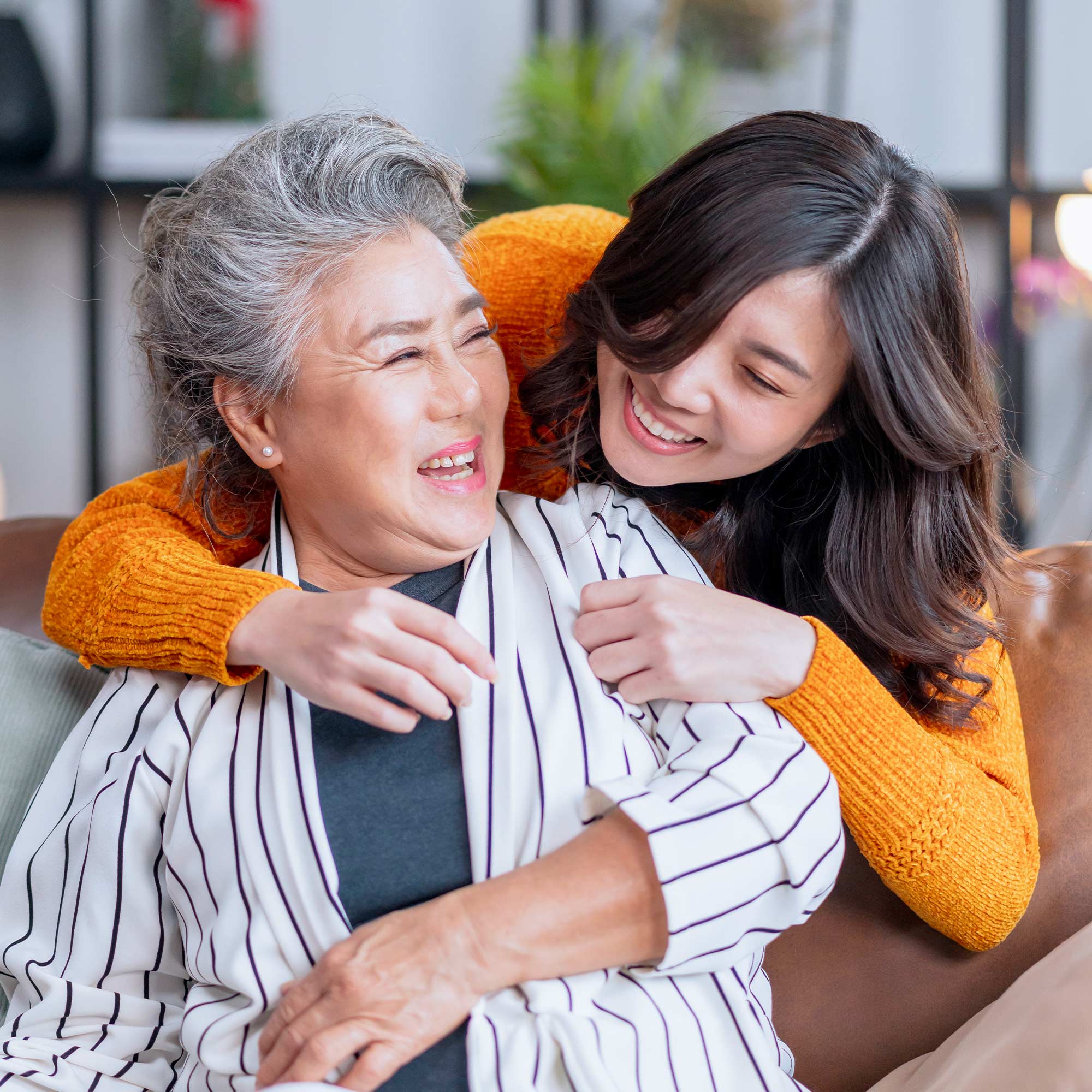 Family cooking with vegetables in a kitchen