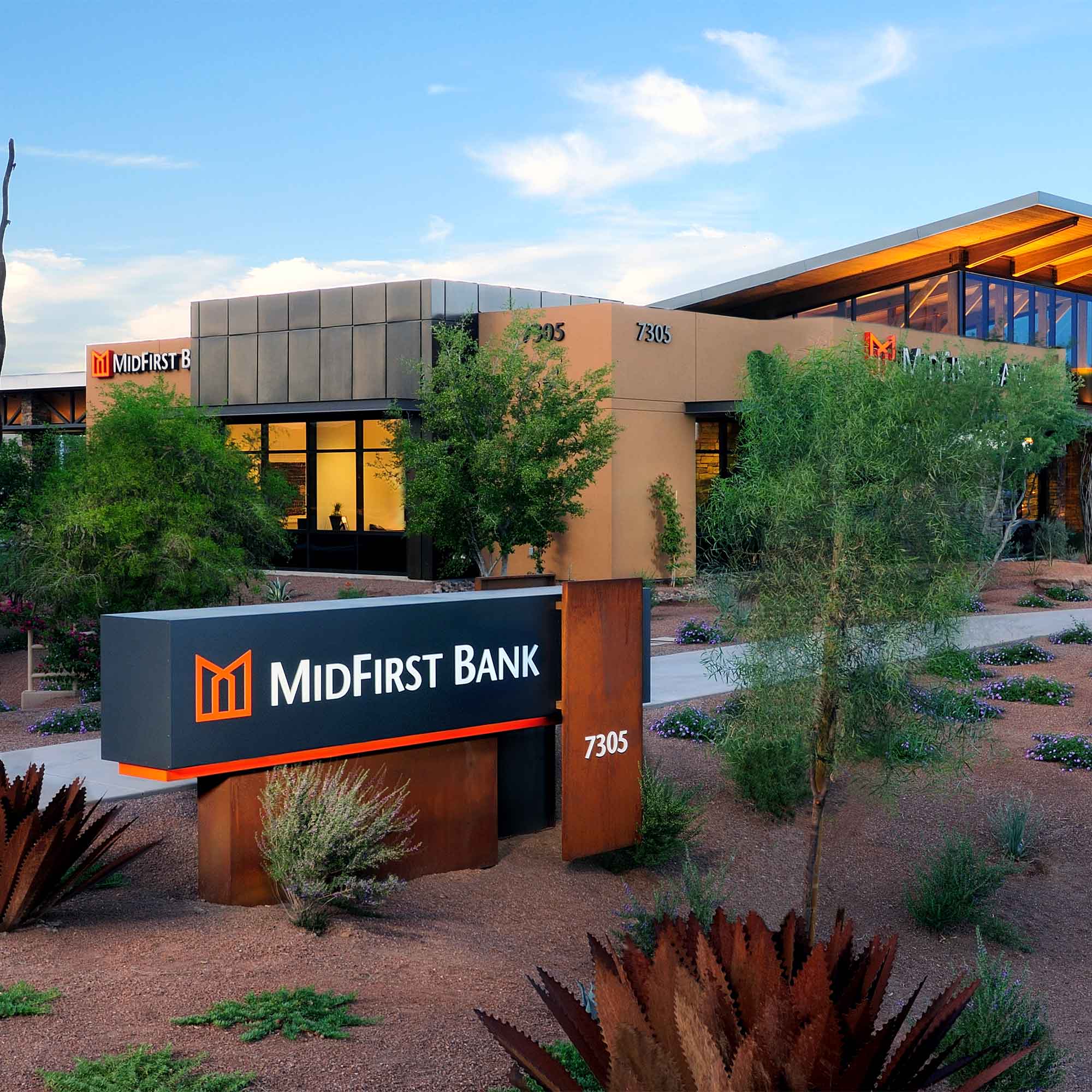 Exterior of a MidFirst Bank Location