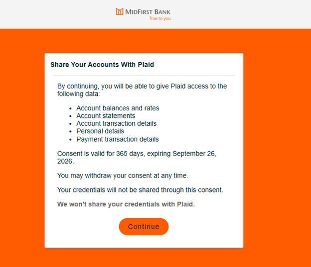 graphic of an orange bank card