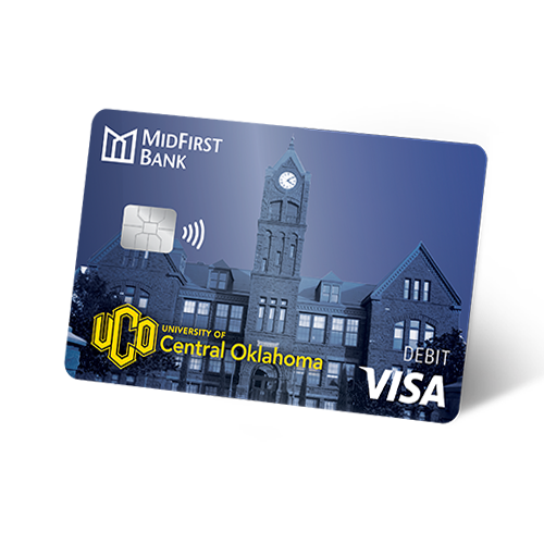MidFirst Bank UCO Visa Debit Card
