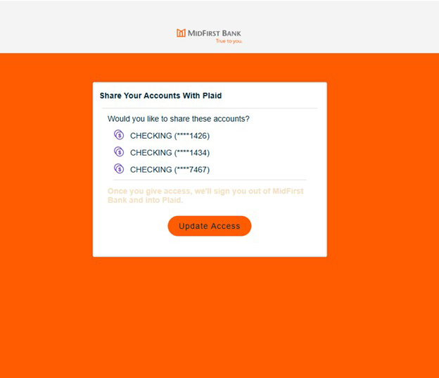 graphic of an orange bank card