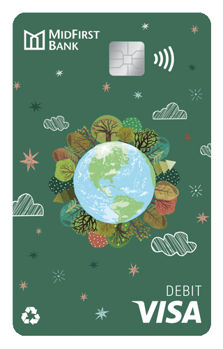 MidFirst Bank Earth Debit Card